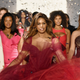 Laverne Cox (C) walks the runway for the 11 Honore fashion show finale during New York Fashion Week: The Shows at Gallery I at Spring Studios on February 6, 2019 in New York City.